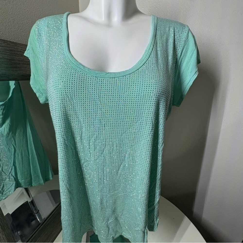 i jeans by Buffalo Green Cap Sleeve Relaxed T-Shirt